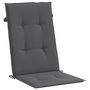 Voir la diapositive 5 : VIDAXL Coussins de chaise de jardin a dossier haut lot de 6 anthracite
