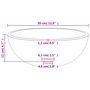 Voir la diapositive 5 : VIDAXL Lavabo Verre trempe 30x12 cm Dore