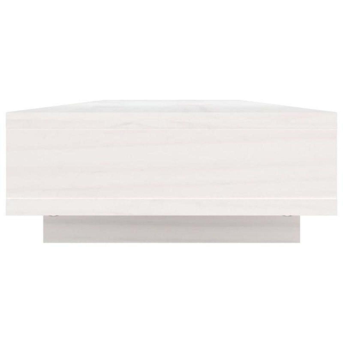 VIDAXL Support de moniteur Blanc 100x27x14 cm Bois de pin solide