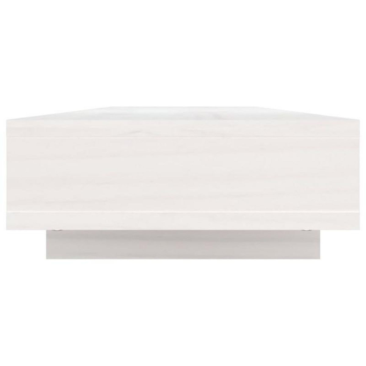 VIDAXL Support de moniteur Blanc 100x27x14 cm Bois de pin solide