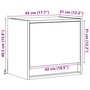 Voir la diapositive 6 : VIDAXL Tables de chevet murales avec lumieres LED 2 pcs chene marron