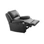 Voir la diapositive 4 : Fauteuil relax électrique pu coloris noir HELENA
