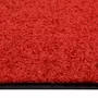 VIDAXL Paillasson lavable Rouge 90x120 cm