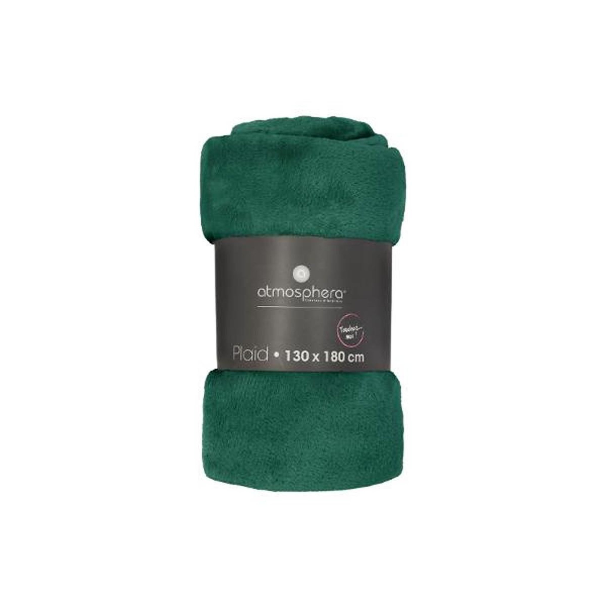 Voir la diapositive 4 : ATMOSPHERA Grand plaid en Flanelle uni