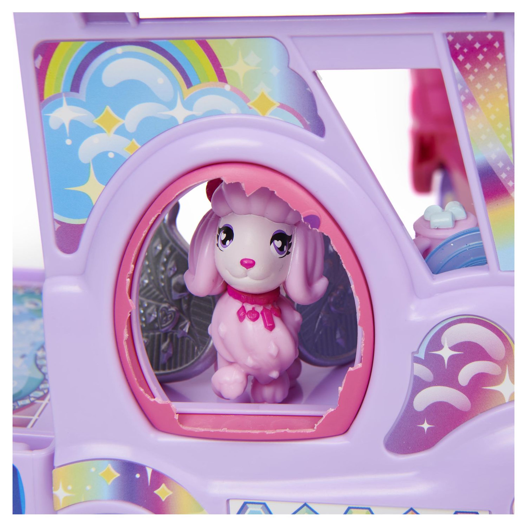 Voir la diapositive 5 : SPIN MASTER Playset Camping Car Arc-en-ciel Famille Surprise Hatchimals
