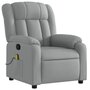Voir la diapositive 3 : VIDAXL Fauteuil de massage inclinable Gris clair Tissu