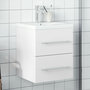 Voir la diapositive 1 : VIDAXL Armoire lavabo de salle de bain avec bassin integre blanc