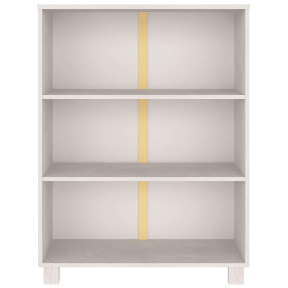 VIDAXL Bibliotheque HAMAR Blanc 85x35x112 cm Bois de pin massif