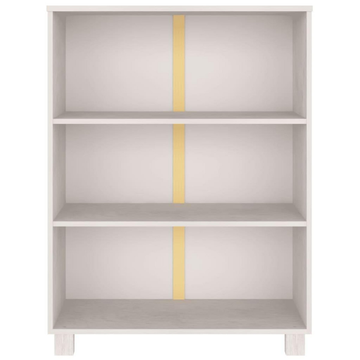 VIDAXL Bibliotheque HAMAR Blanc 85x35x112 cm Bois de pin massif