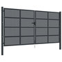 Voir la diapositive 2 : VIDAXL Portail de jardin anthracite 400x175 cm acier