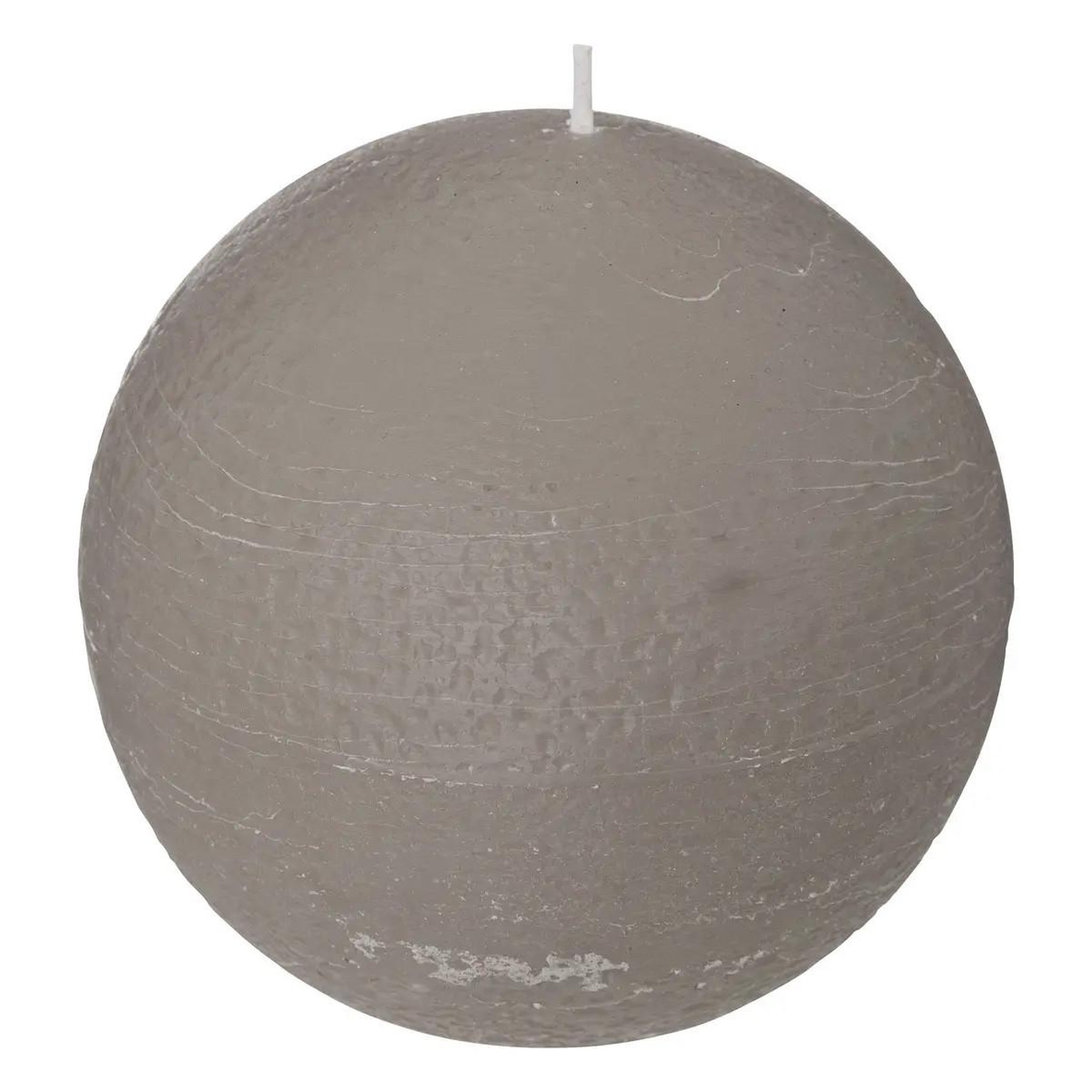 COMPTOIR DE LA BOUGIE Bougie Boule  Rustic  10cm Gris