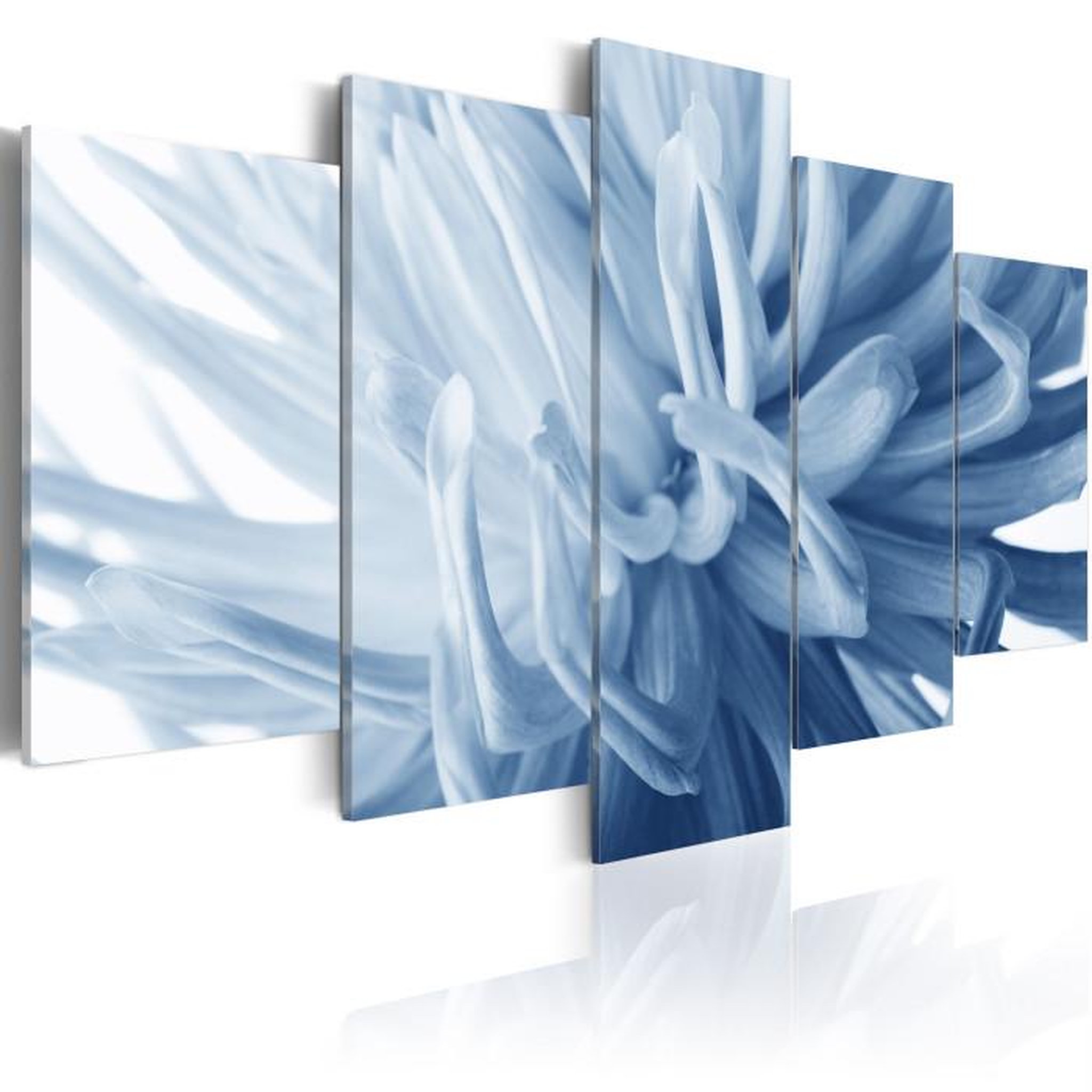 Paris Prix Tableau Imprimé  Dahlia Bleu. Coloris disponibles : Multicolore