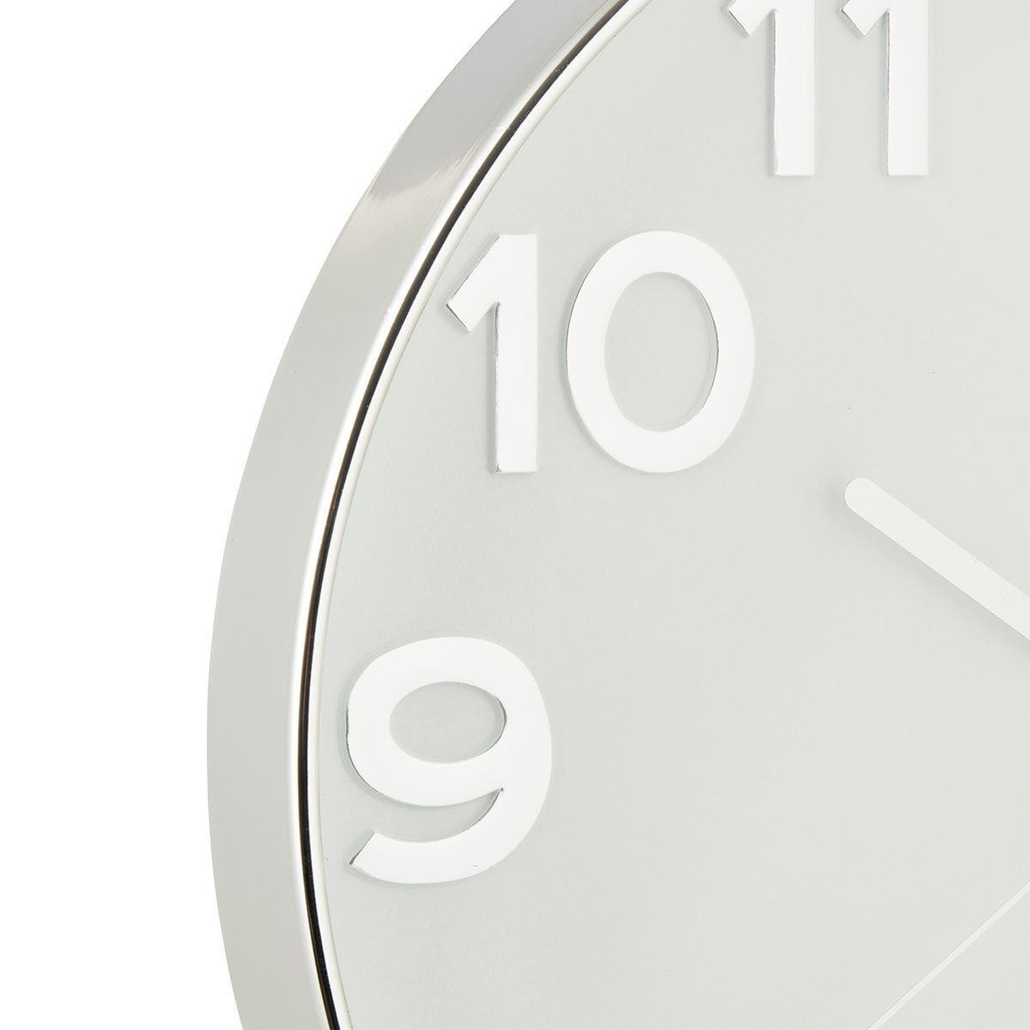 Voir la diapositive 2 : J-LINE Horloge murale design  gahy  40cm argent
