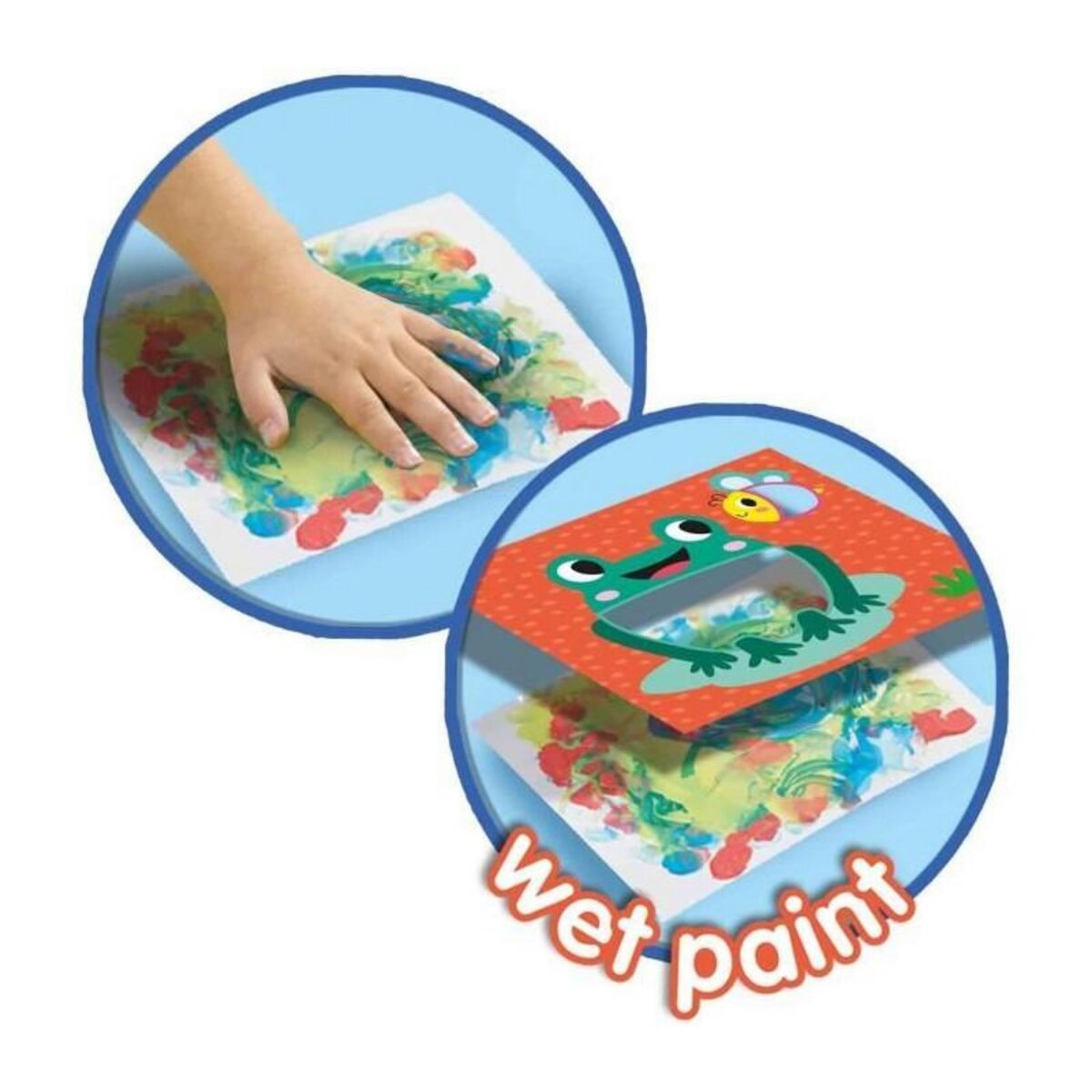 SES Creative Cartes de peinture au doigt Eco - SES CREATIVE - Exprime-toi avec la peinture au doigt et des feuilles de papier.