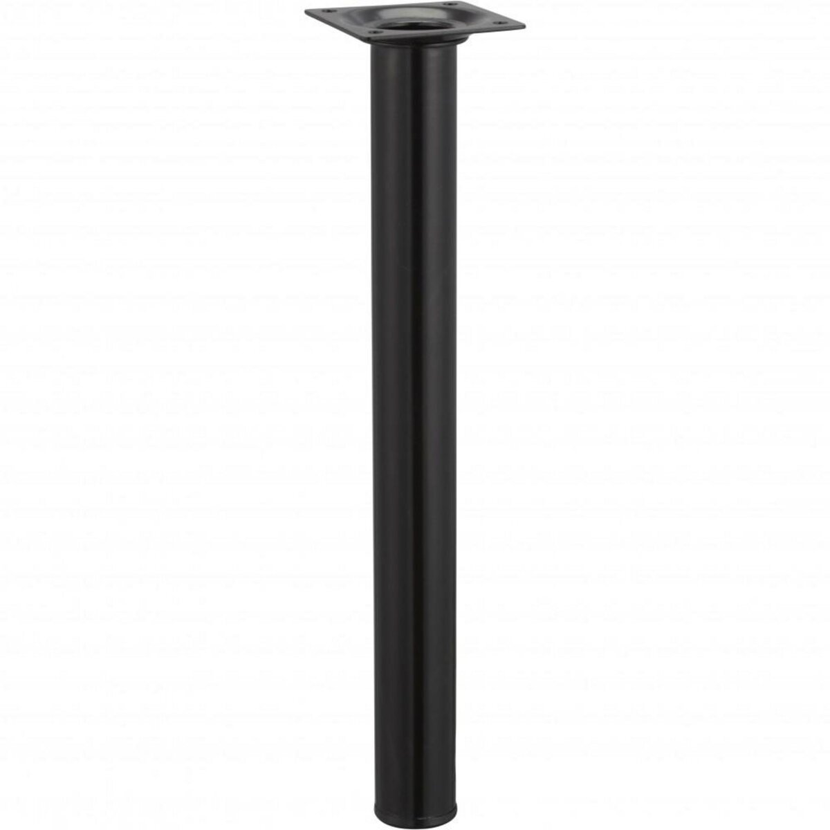 CENTRALE BRICO Pied de table basse cylindrique fixe acier époxy noir, 30 cm