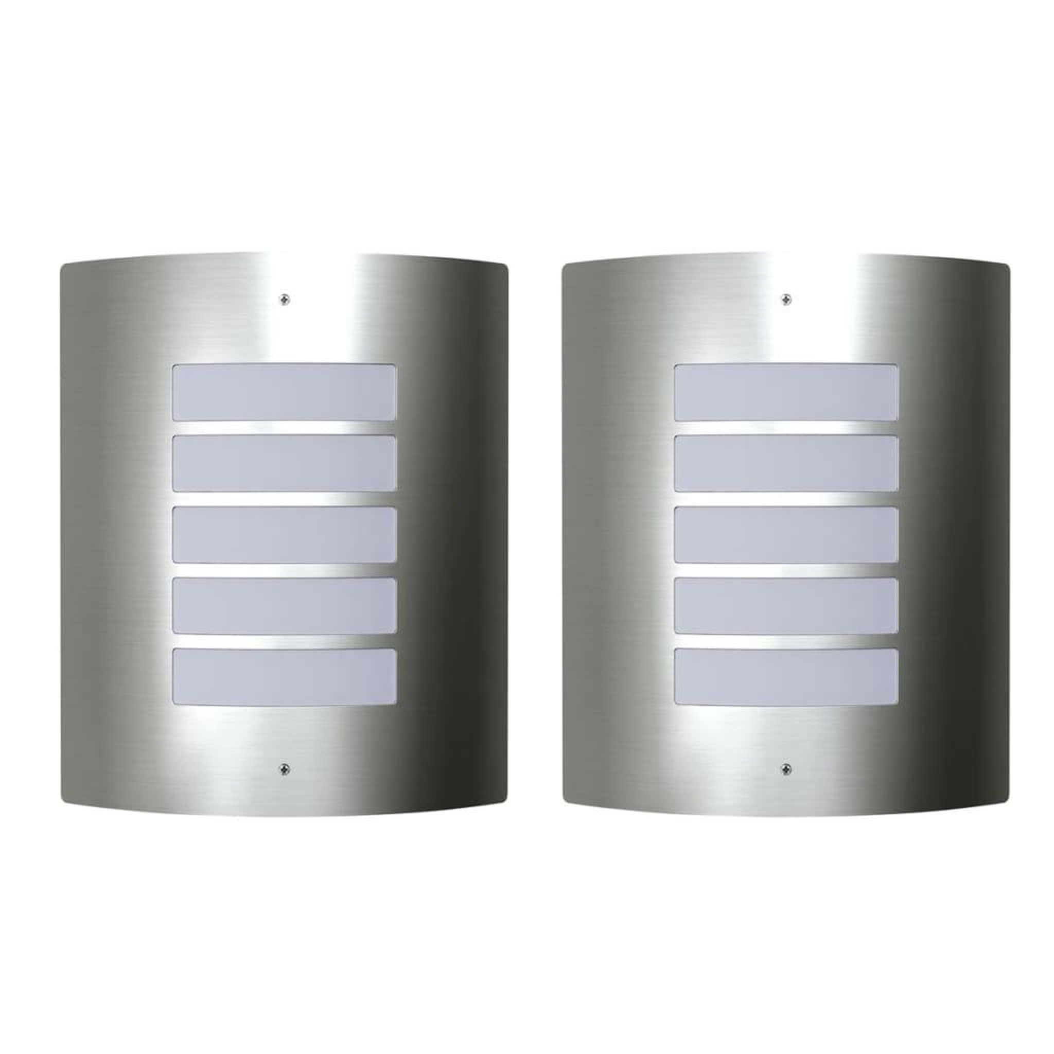 VIDAXL Applique murale design en metal (lot de 2)