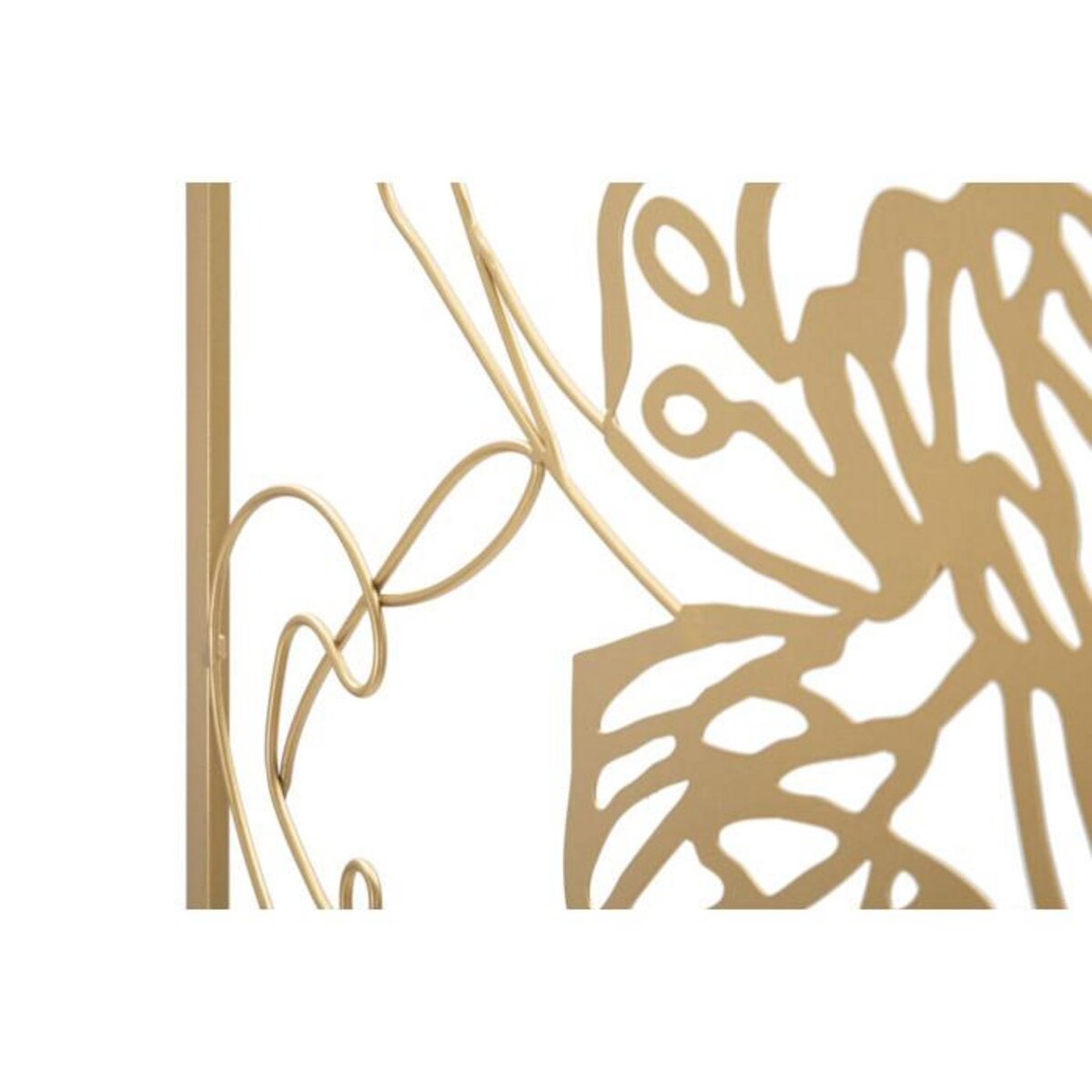 Paris Prix Décoration Murale Encadrée en Métal  Visage  80cm Or