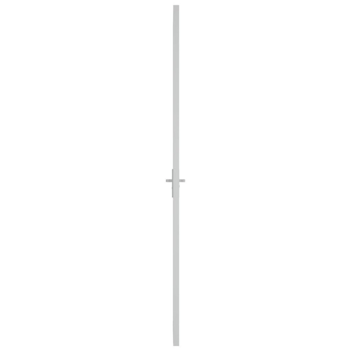VIDAXL Porte interieure 93x201,5 cm Blanc Verre mat et aluminium