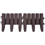 Voir la diapositive 4 : VIDAXL Bordures de pelouse 36 pcs Marron 10 m PP