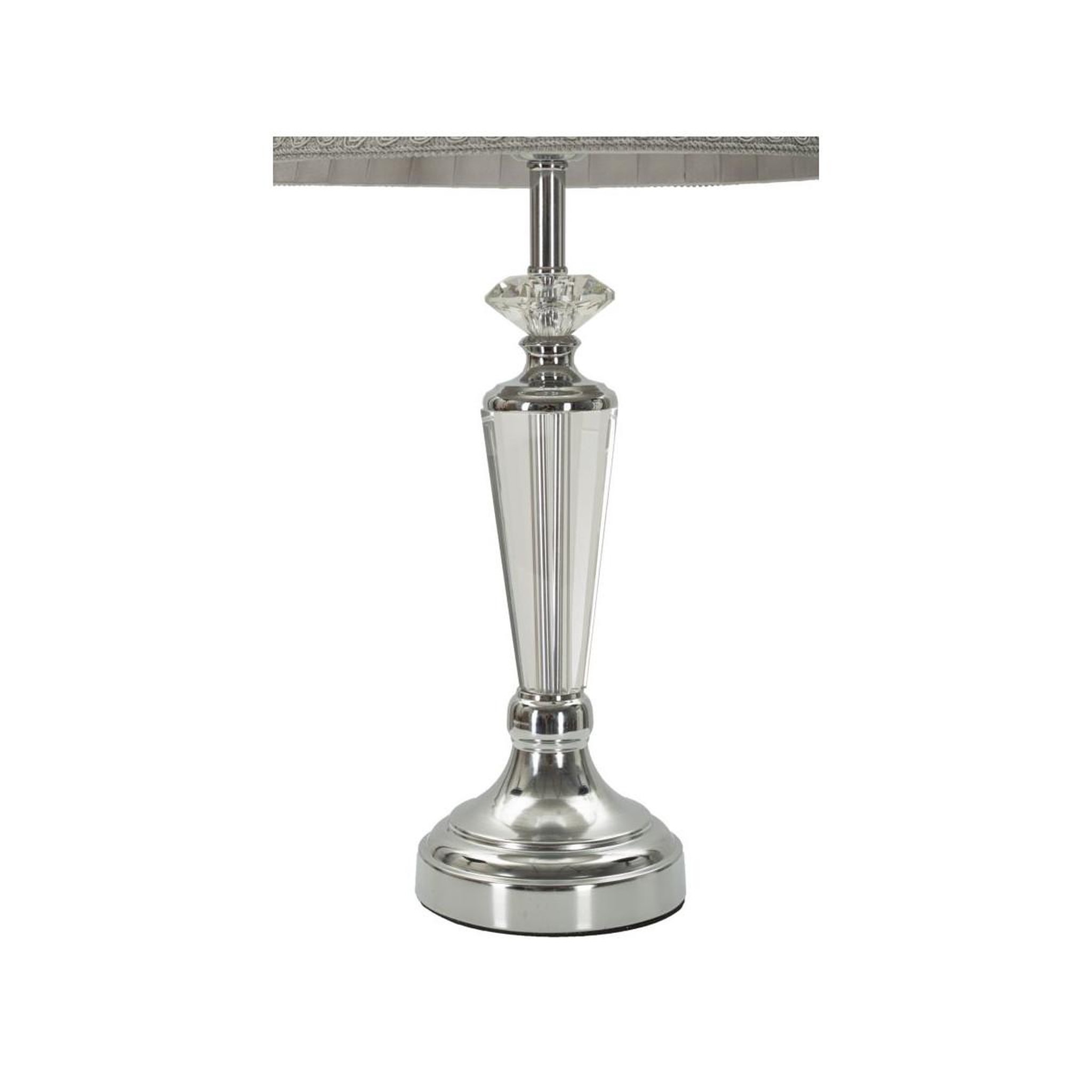 Voir la diapositive 2 : Paris Prix Lampe à poser en métal  tolly  56cm argent