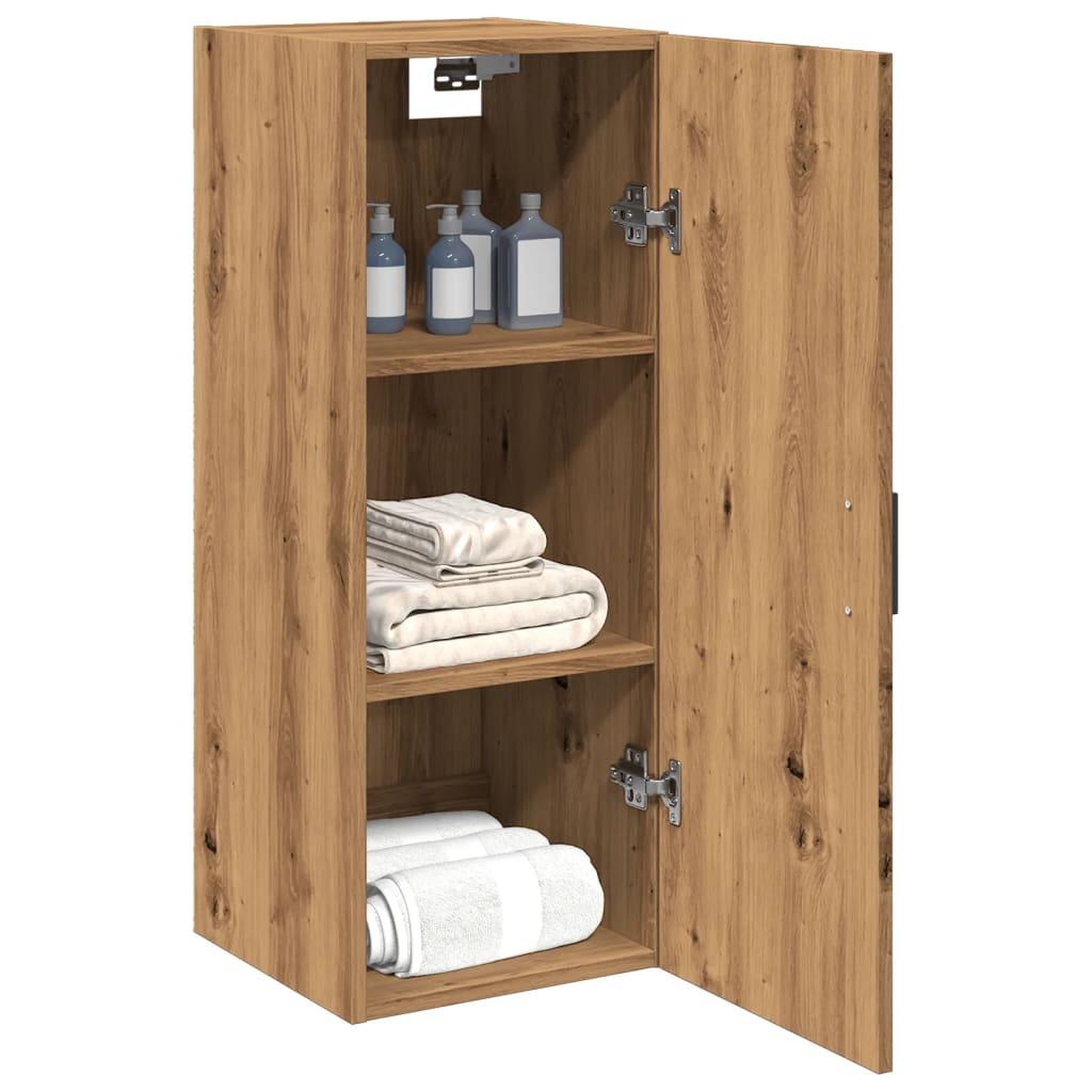 Voir la diapositive 3 : VIDAXL Armoire murale chene artisanal 34,5x34x90 cm bois d'ingenierie