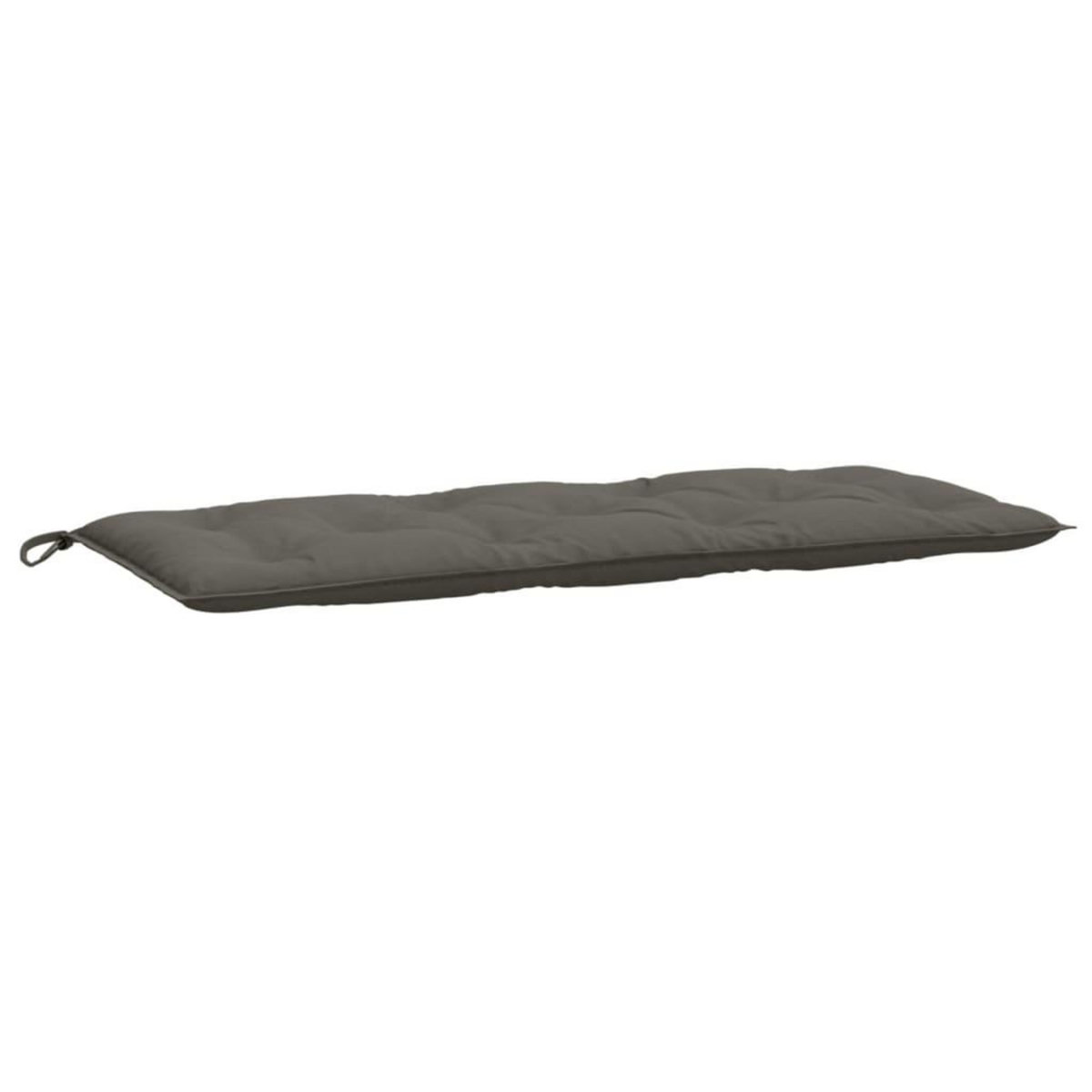 VIDAXL Coussins de banc de jardin lot de 2 gris fonce melange tissu