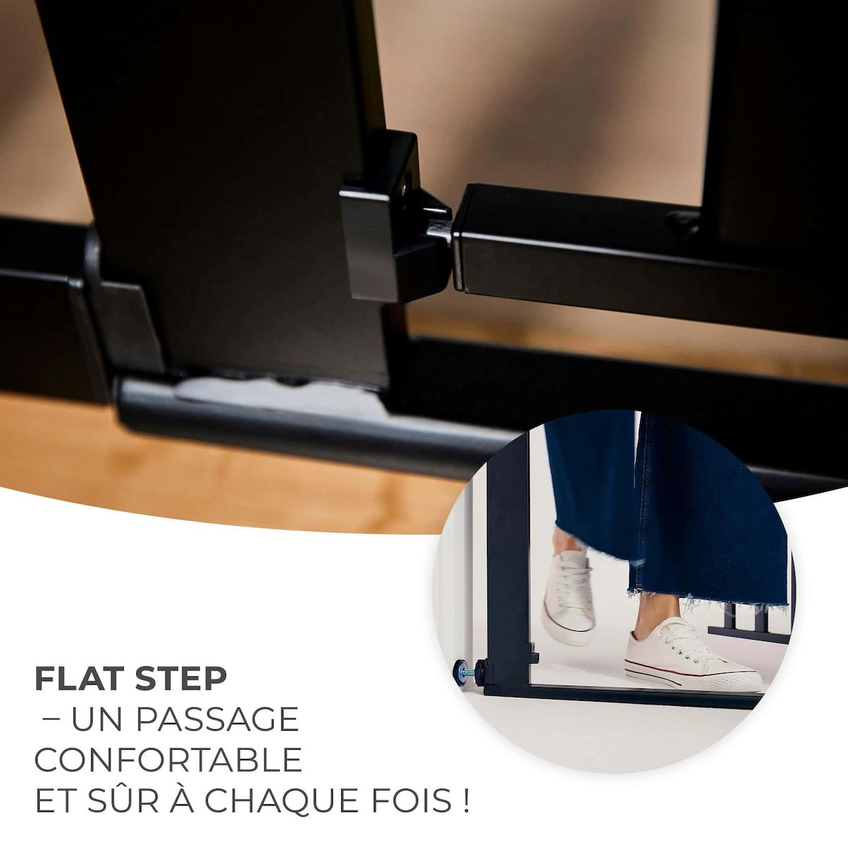 KINDERKRAFT Barriere de securite sans percage ouverture jusqua 90 degres