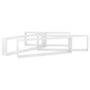 Voir la diapositive 5 : VIDAXL Etageres cube murales 4 pcs blanc brillant bois d'ingenierie