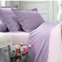Voir la diapositive 2 : Home collection Parure de housse de couette 100% coton 78fils elena paris -lilas violine