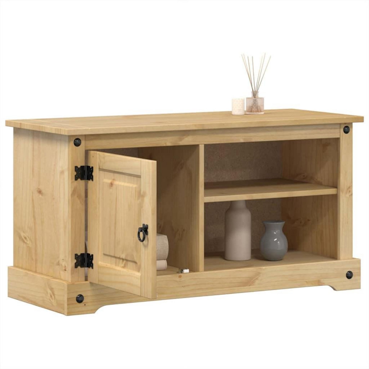 VIDAXL Meuble TV  100x40x52 cm bois de pin massif