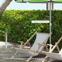 Voir la diapositive 6 : OUTSUNNY Parasol inclinable réglable de plage protection UV40+ Ø178 cm sac transport inclus