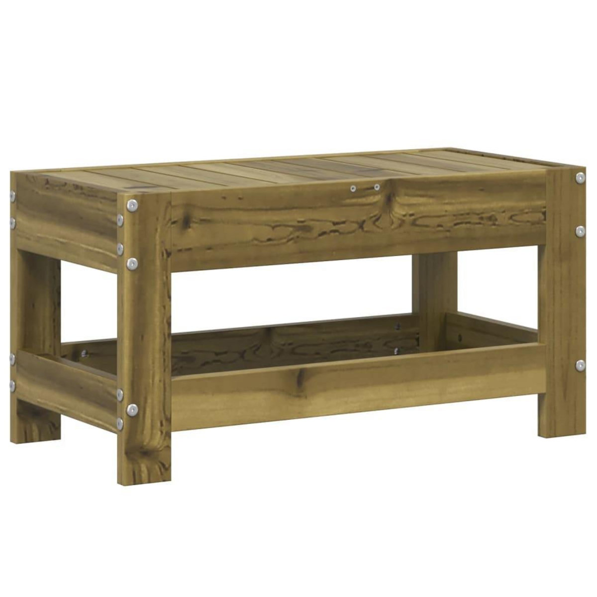 VIDAXL Repose-pied de jardin 62x30x32 cm bois de pin impregne