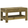 Voir la diapositive 2 : VIDAXL Repose-pied de jardin 62x30x32 cm bois de pin impregne