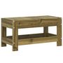 Voir la diapositive 2 : VIDAXL Repose-pied de jardin 62x30x32 cm bois de pin impregne