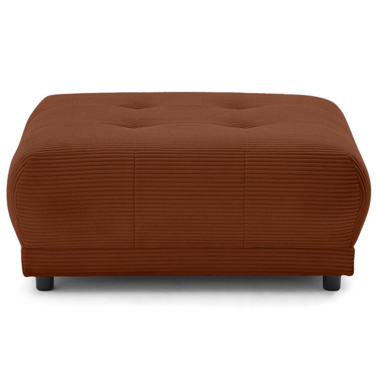 LISA DESIGN Amadora - pouf en velours côtelé