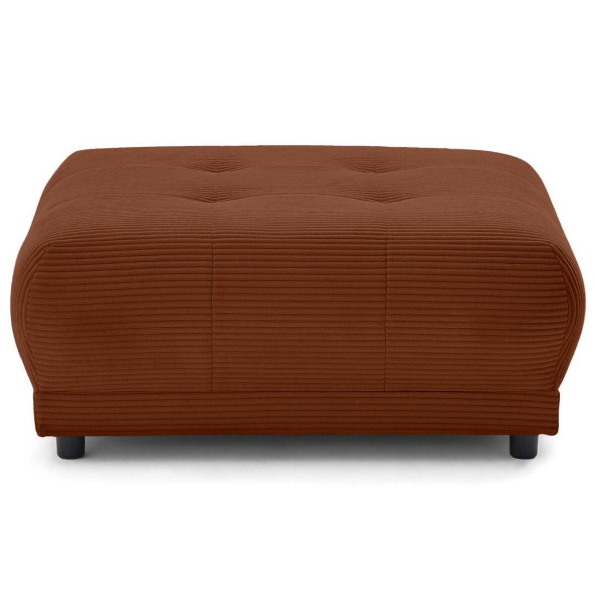 LISA DESIGN Amadora - pouf en velours côtelé
