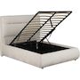Voir la diapositive 3 : Habitat et Jardin Lit double avec coffre en velours  Chamonix  - 160 x 200 cm - Beige