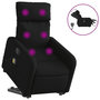 Voir la diapositive 2 : VIDAXL Fauteuil inclinable de massage electrique Noir Tissu