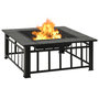 Voir la diapositive 4 : VIDAXL Foyer de jardin avec tisonnier 81x81x47 cm XXL Acier