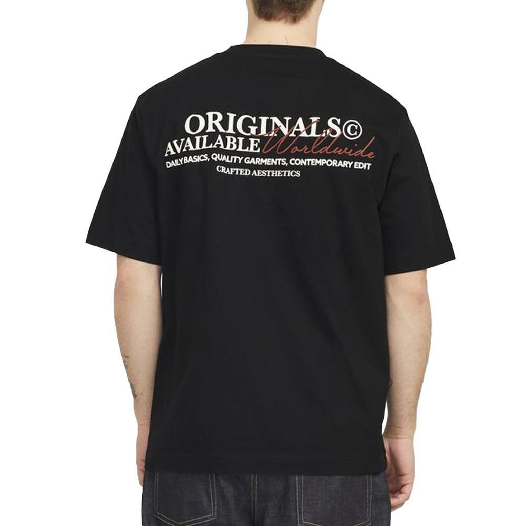 Voir la diapositive 2 : Jack & Jones T-Shirt Noir Homme Jack & Jones Whislington