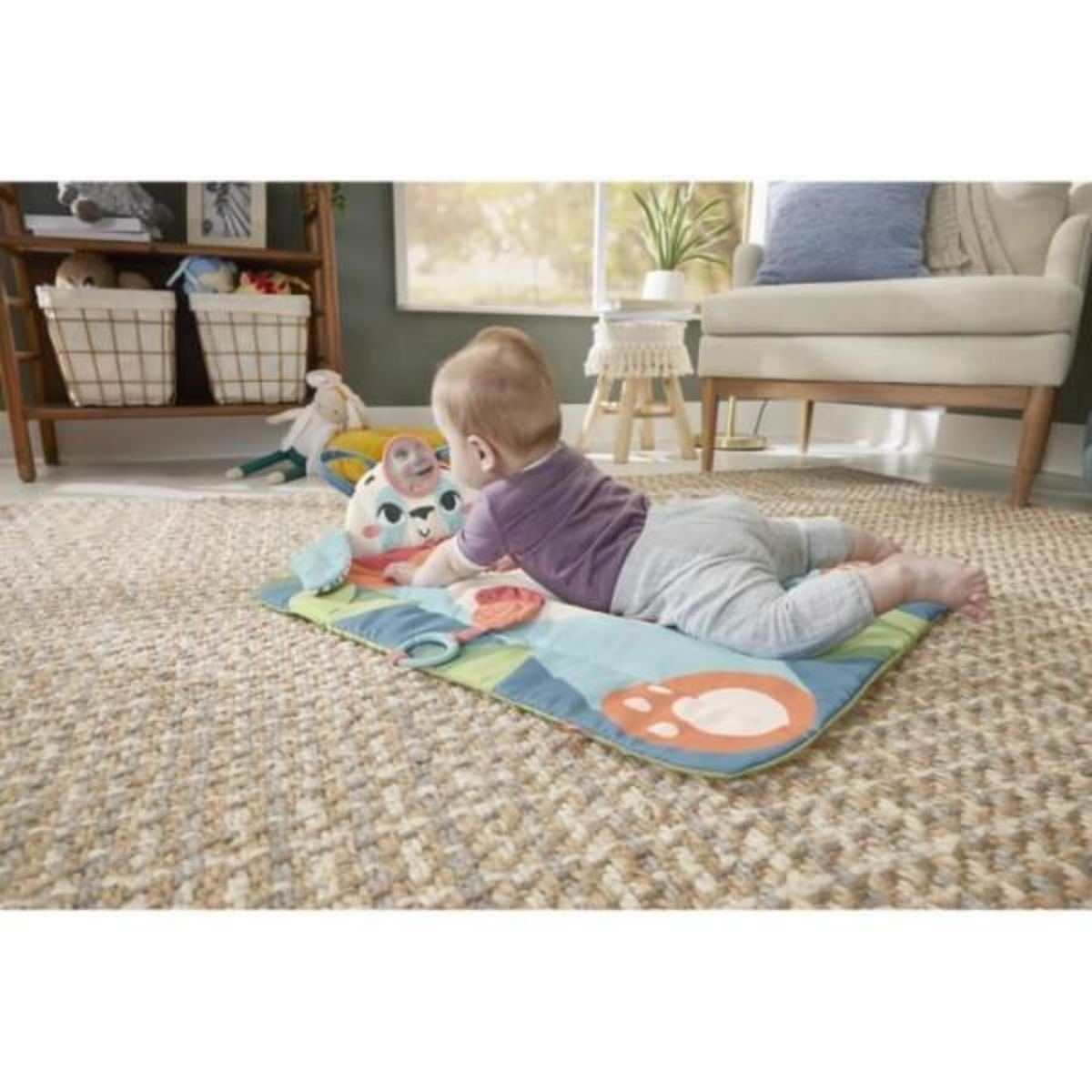 FISHER PRICE Fisher-Price-Panda a Rouler-Tapis d'éveil avec 2 jouets HKD65