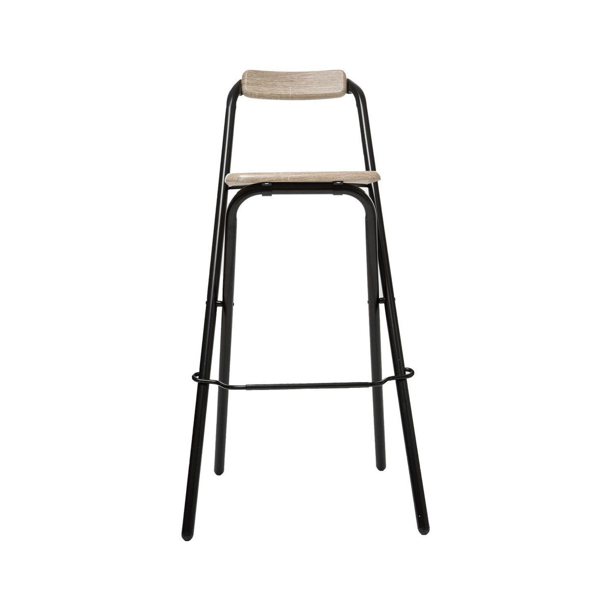 TOILINUX Lot de 4 chaises de bar pliantes LOUNA - H. 97,5 cm