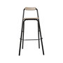 Voir la diapositive 4 : TOILINUX Lot de 4 chaises de bar pliantes LOUNA - H. 97,5 cm