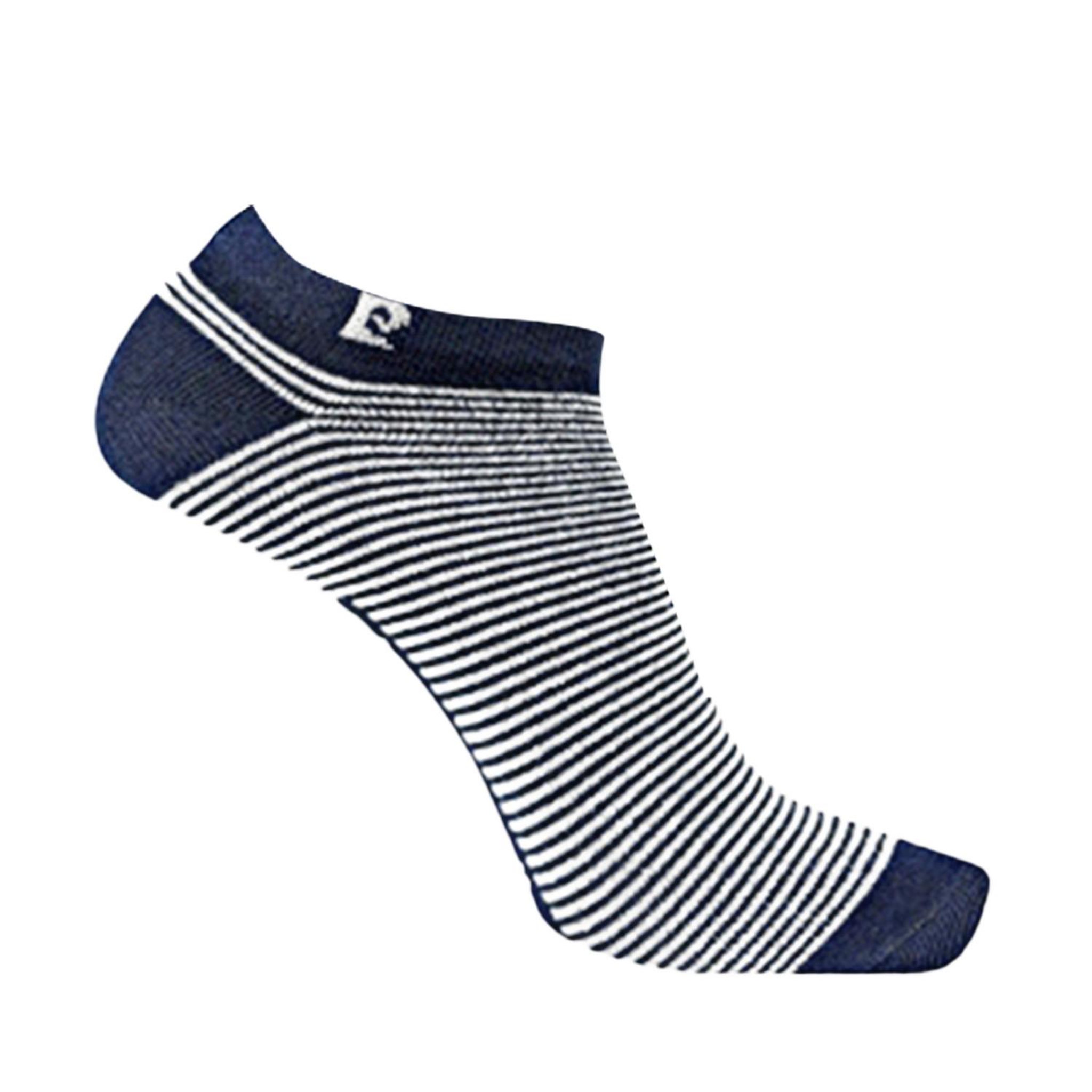 Voir la diapositive 4 : PIERRE CARDIN Lot de 10 paires chaussettes tiges courtes rayées aléatoires pc0373