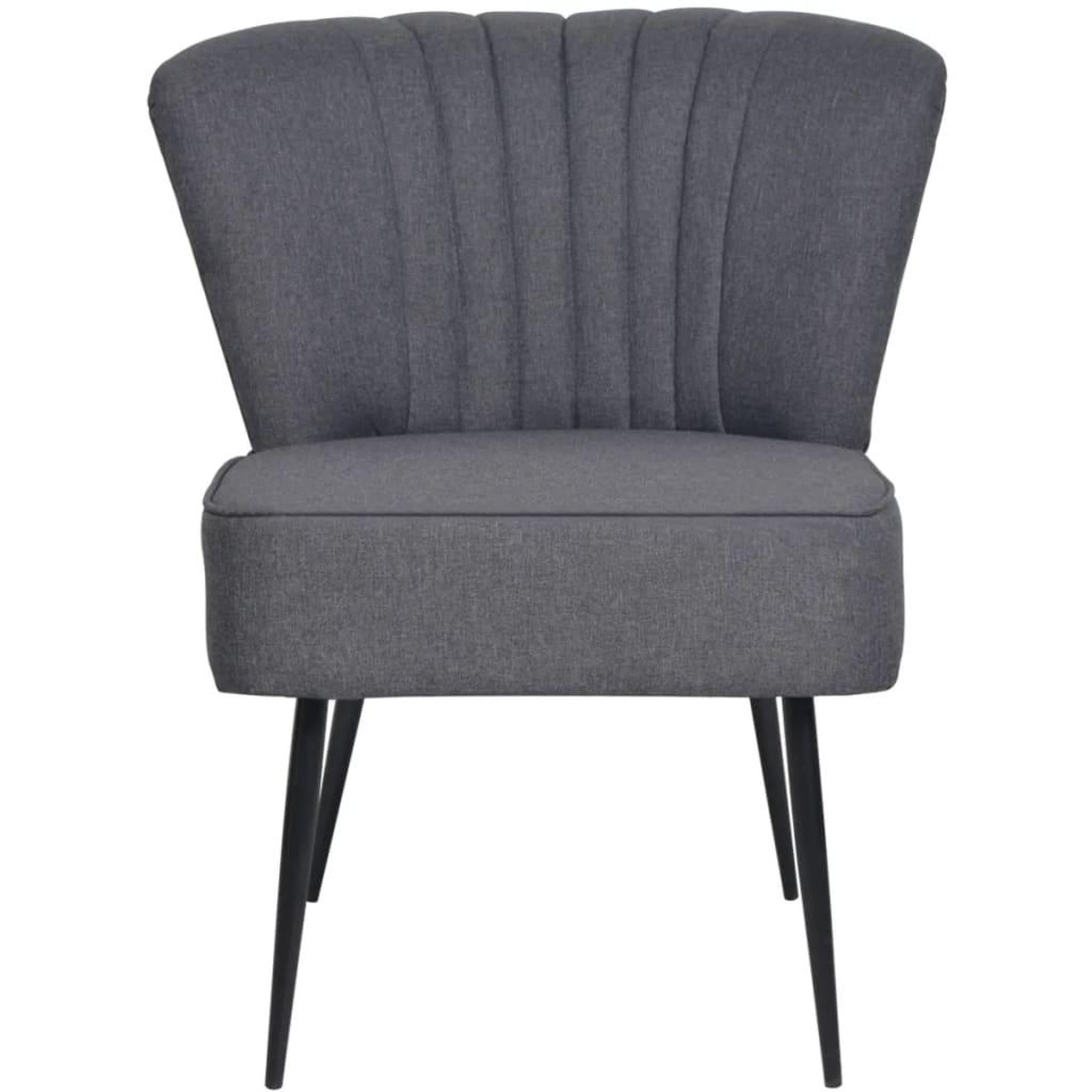 Voir la diapositive 2 : VIDAXL Chaise de cocktail gris fonce tissu