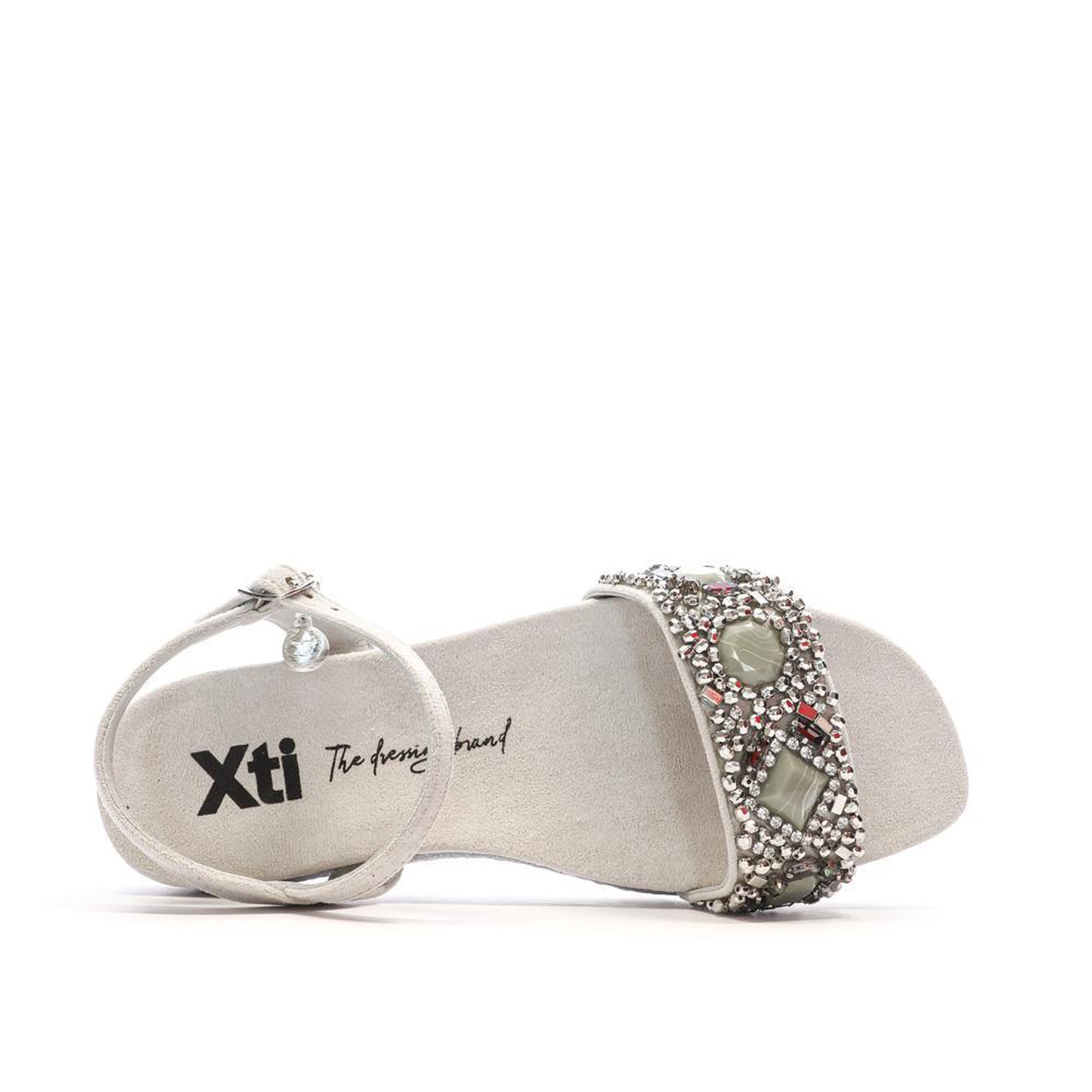 Voir la diapositive 4 : XTI Sandales Grises Femme XTI 143997