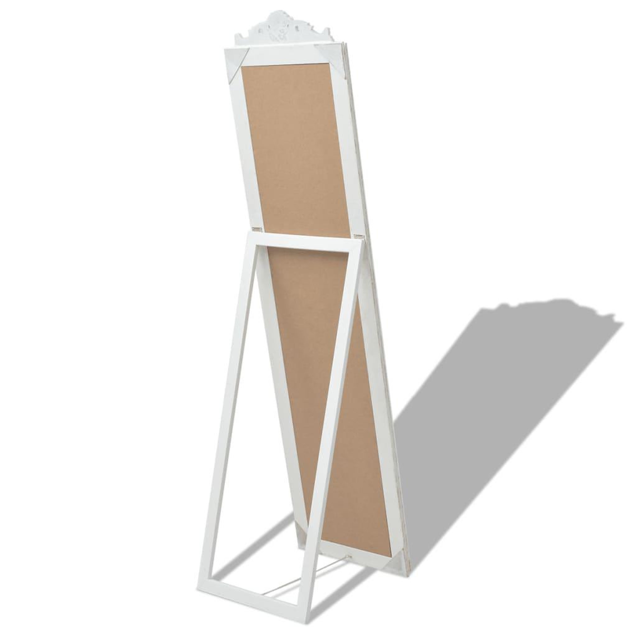 Voir la diapositive 4 : VIDAXL Miroir sur pied Style baroque 160x40 cm Blanc