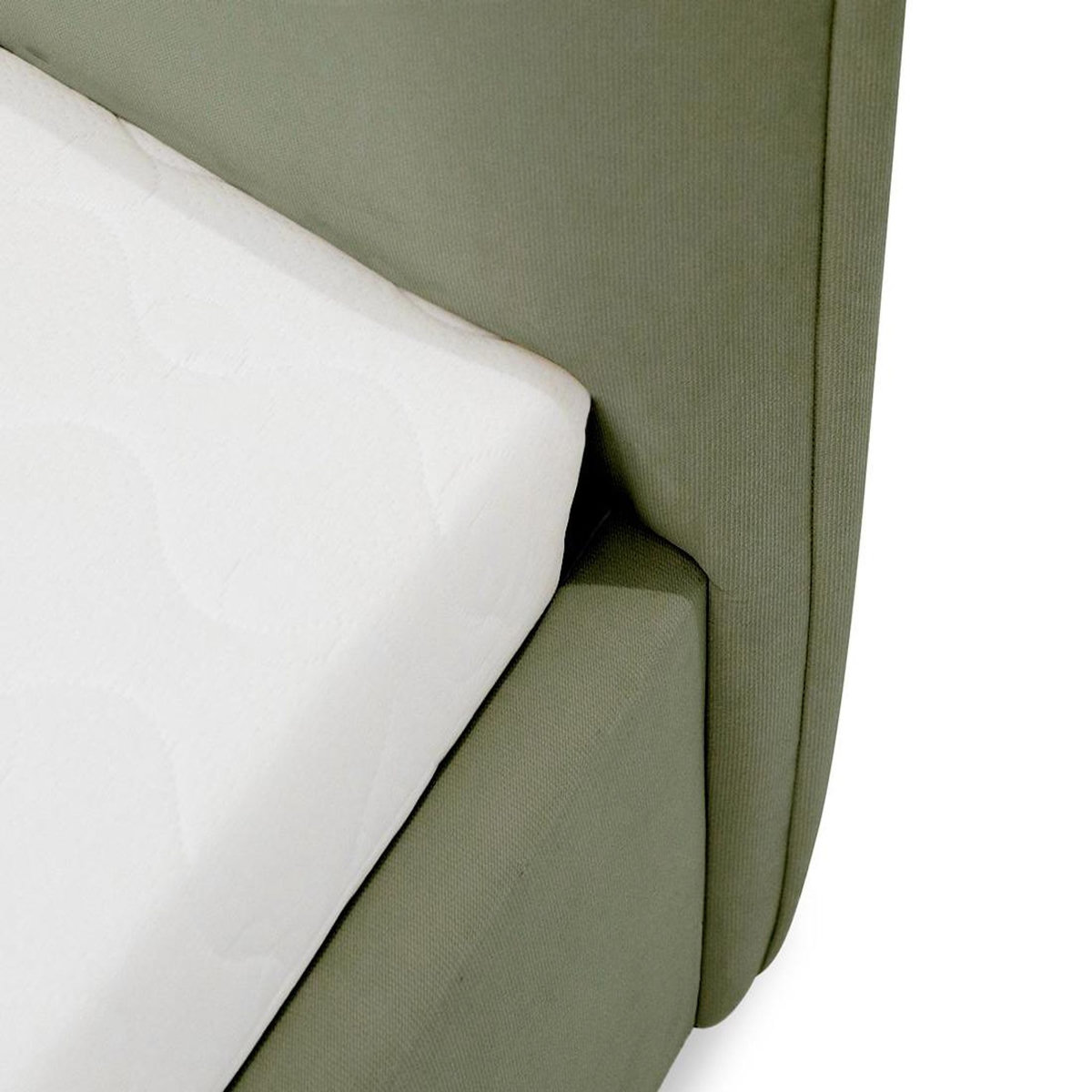 BEST MOBILIER John - lit coffre - 180x200 cm - en velours - sommier inclus