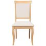 Voir la diapositive 5 : VIDAXL Chaises a manger coussins 2 pcs naturel bois massif caoutchouc