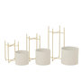 Voir la diapositive 3 : Paris Prix Lot de 3 Cache-Pots en Métal  Julius  58cm Blanc